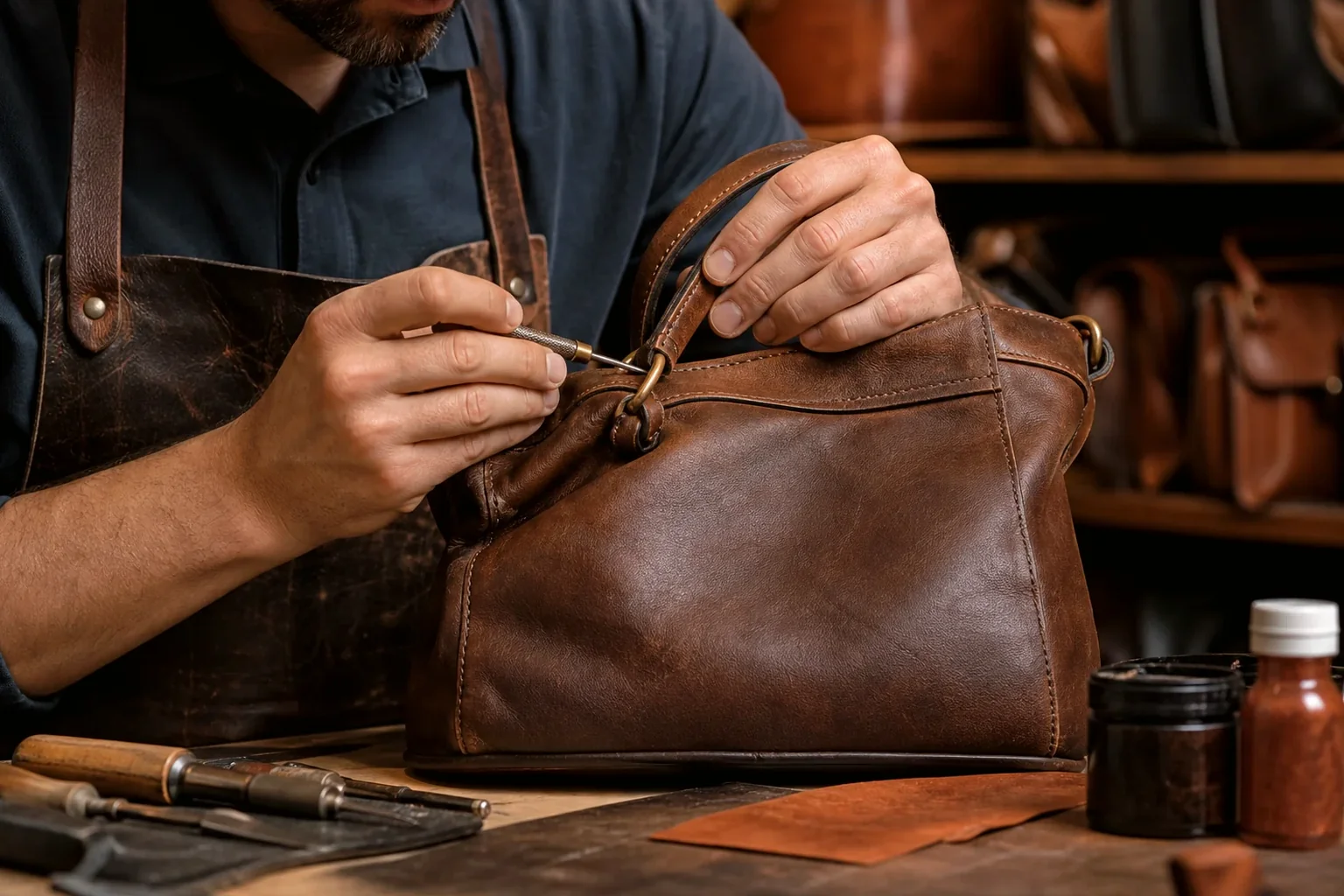 Reforma de bolsas de couro em Feira de Santana